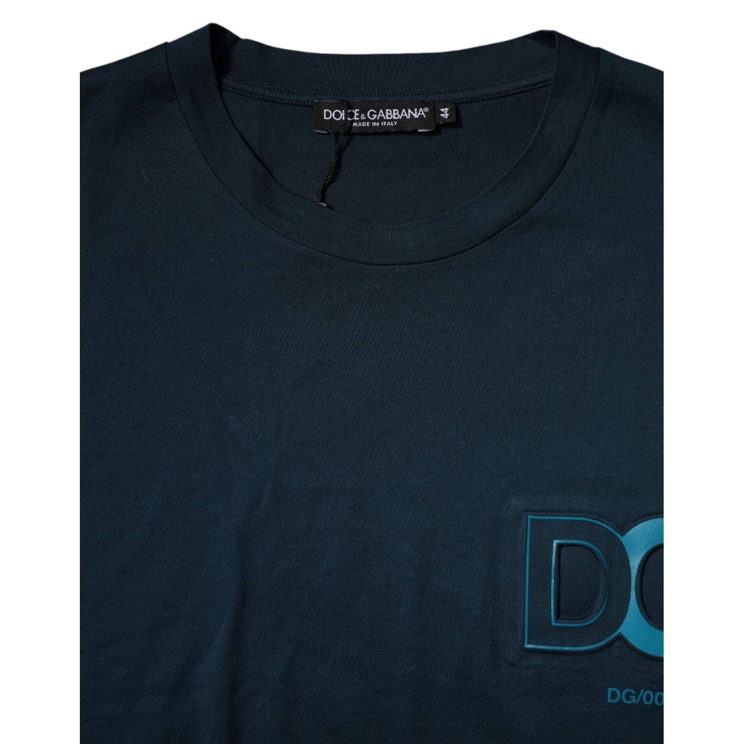 Dolce & Gabbana Blue Logo Crew Neck Short Sleeves T-shirt