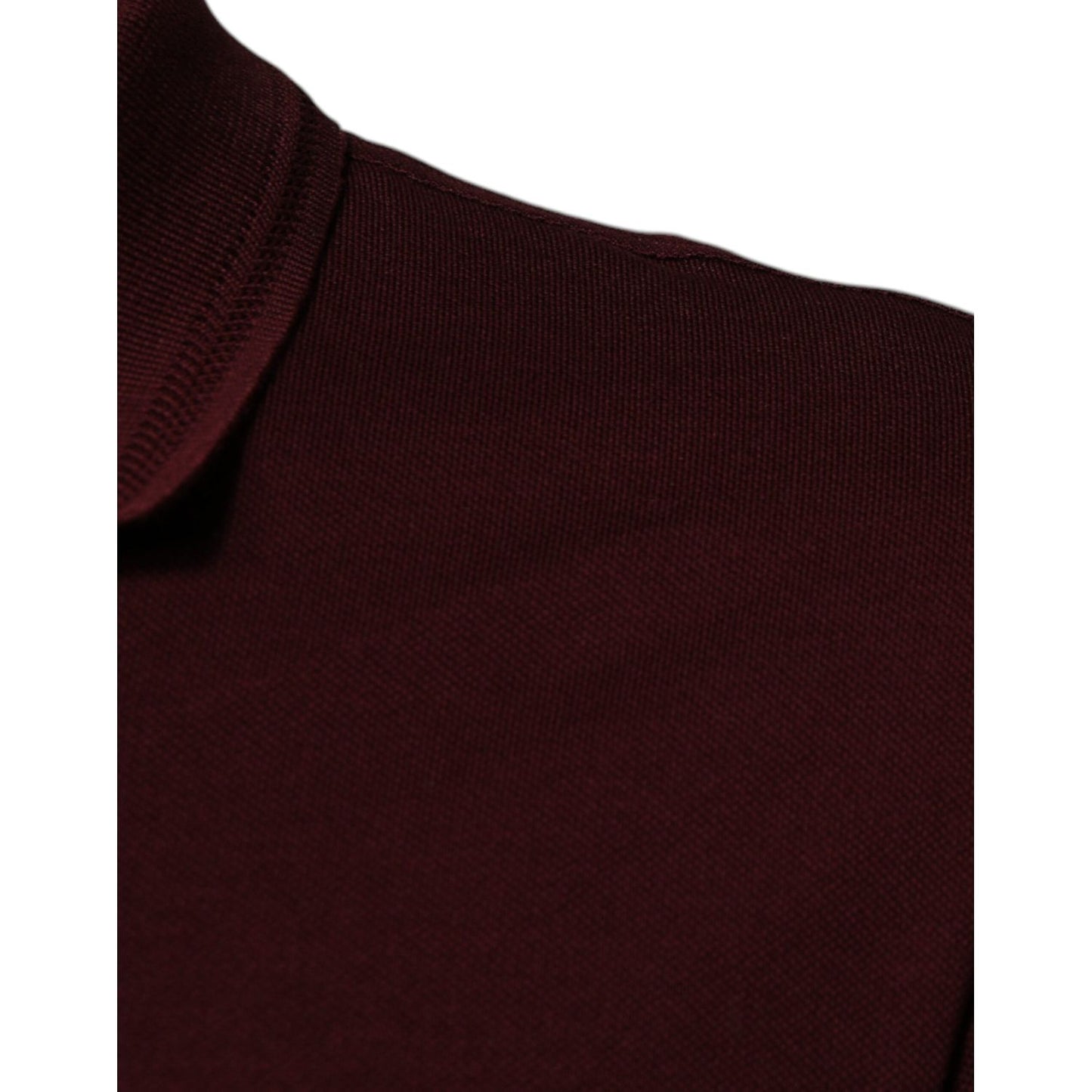 Dolce & Gabbana Maroon Collared Short Sleeves Polo T-shirt