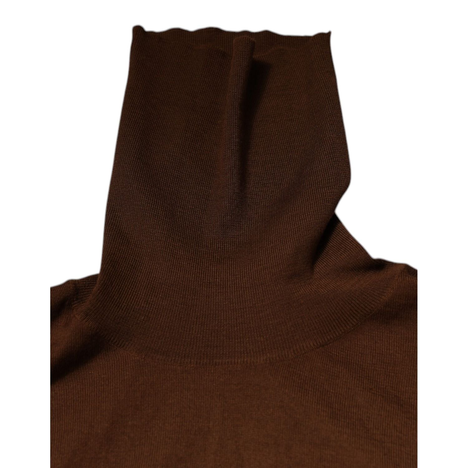 Dolce & Gabbana Brown Cashmere Turtleneck Pullover Sweater