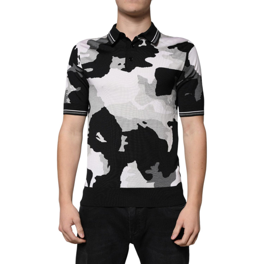 Dolce & Gabbana Multicolor Camouflage Collared Polo T-shirt TSH86941-46