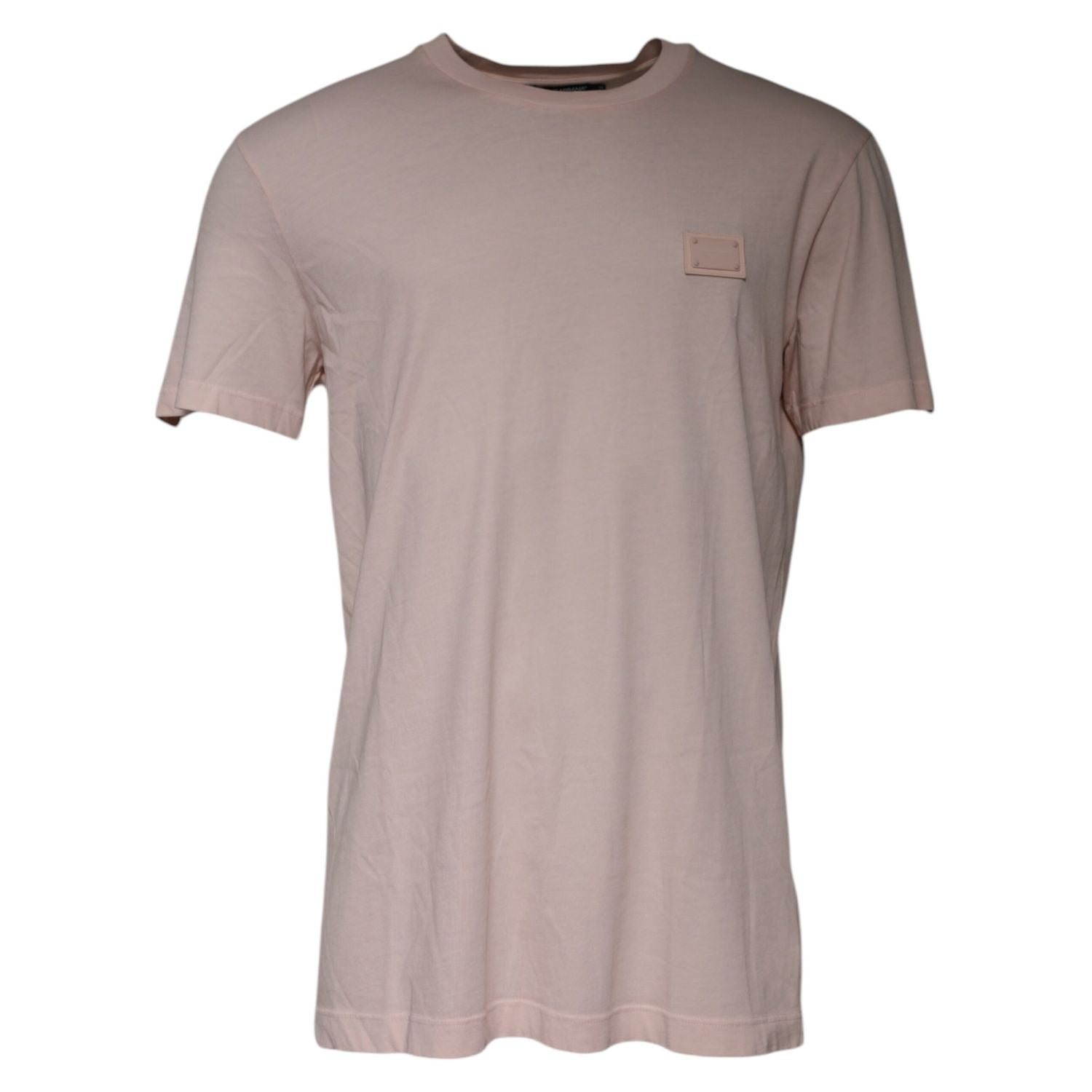 Dolce & Gabbana Beige Logo Crew Neck Short Sleeves T-shirt