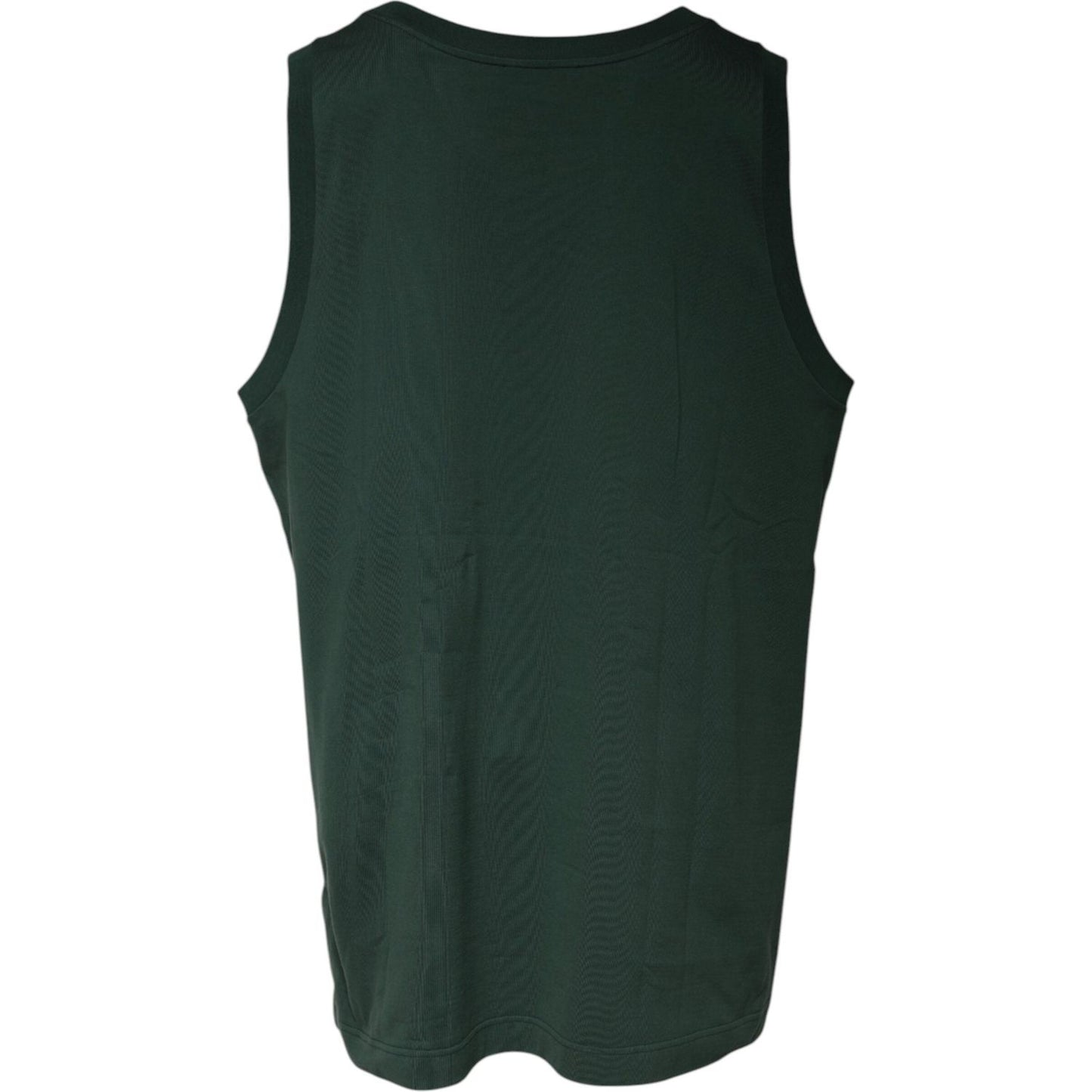Dolce & Gabbana Green DG Sleeveless Round Neck Tank T-shirt TSH87452-52
