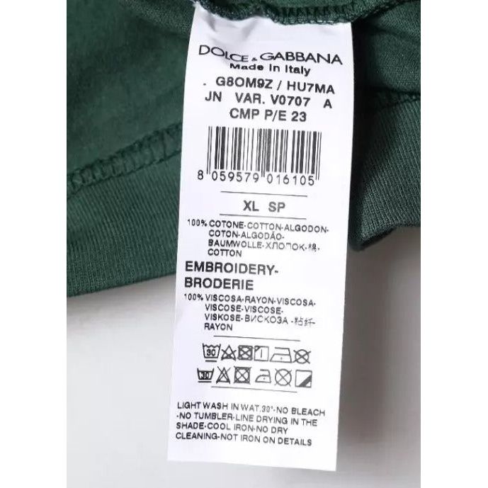 Dolce & Gabbana Green DG Sleeveless Round Neck Tank T-shirt TSH87452-52
