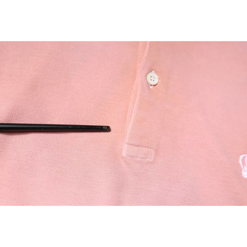 Dolce & Gabbana Pink Crown Collared Short Sleeve Polo T-shirt