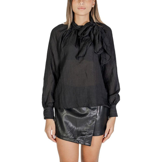 Jacqueline De Yong Black Polyester Blouse