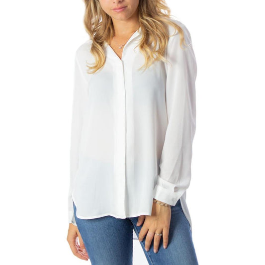 Vila Clothes Cream Polyester Shirt