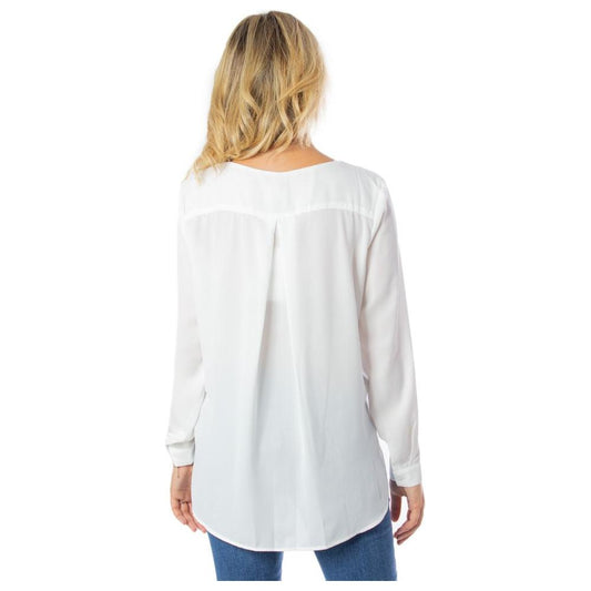 Vila Clothes Cream Polyester Shirt