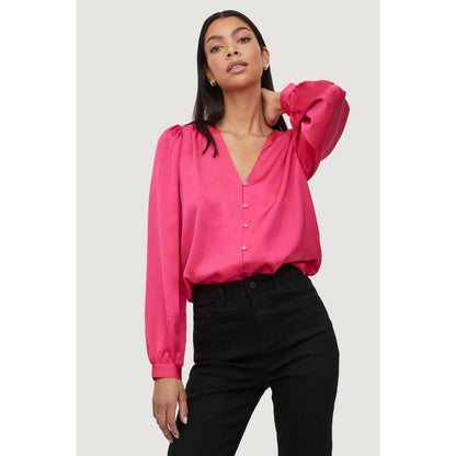 Vila Clothes Pink Polyester Blouse