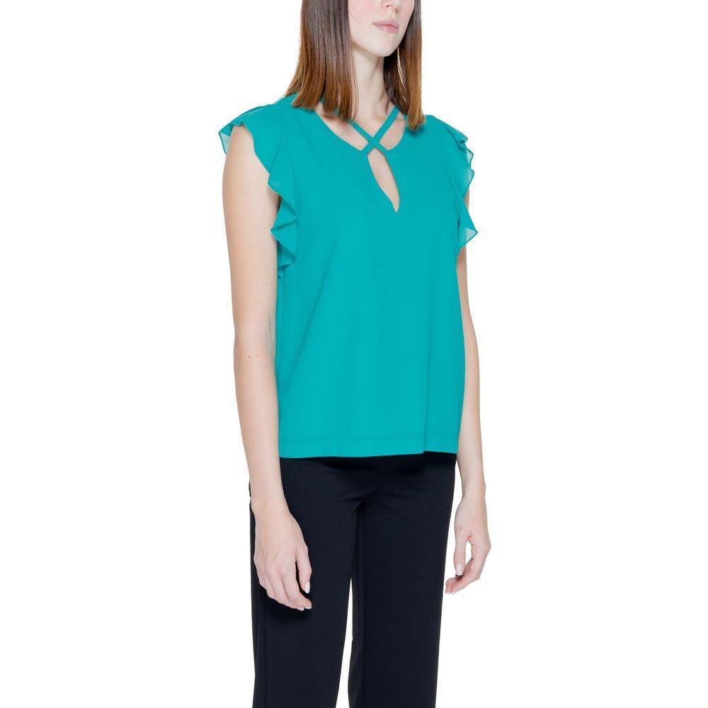 Rinascimento Green Polyester Blouse