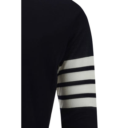 Thom Browne Blue Fleece Wool Sweatshirt