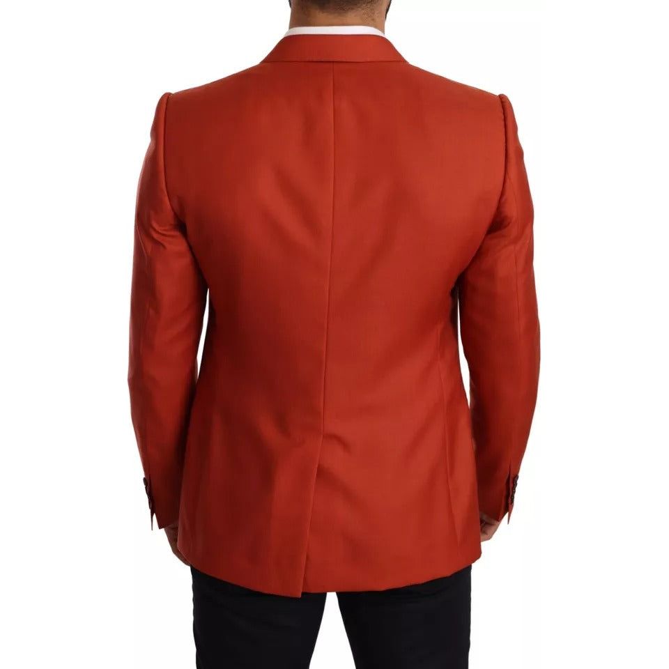 Dolce & Gabbana Orange MARTINI Cashmere Silk Coat Blazer JKT2892-52