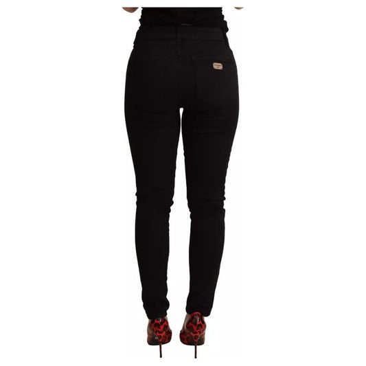 Dolce & Gabbana Black Cotton Stretch Skinny Denim Jeans PAN71883-38