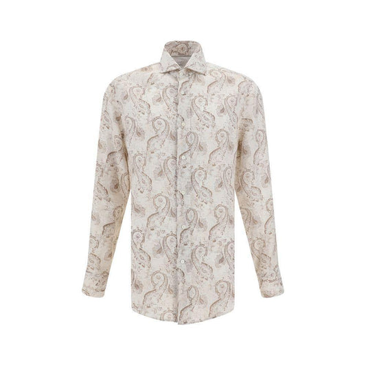 Brunello Cucinelli Paisley design Shirt BR-MM6881718C001-XXL