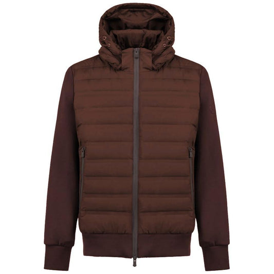 People Of Shibuya Brown Polyester Jacket PE-14508-IT48 | M