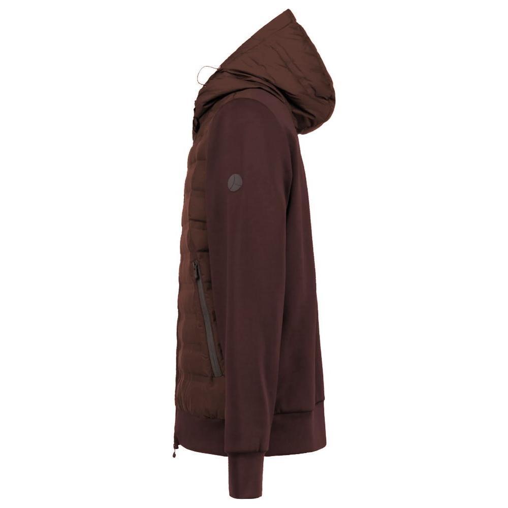 Front view with bag zipped and handles upright.