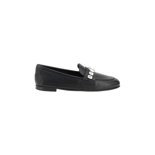 Casadei Loafers with sparkling embellishments CA-1D287J0101C26869000NERO-EU36/US6