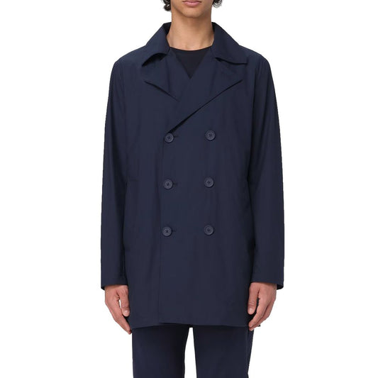 People Of Shibuya Blue Recycled Polyester Men Jacket PE-14544-IT46 | S