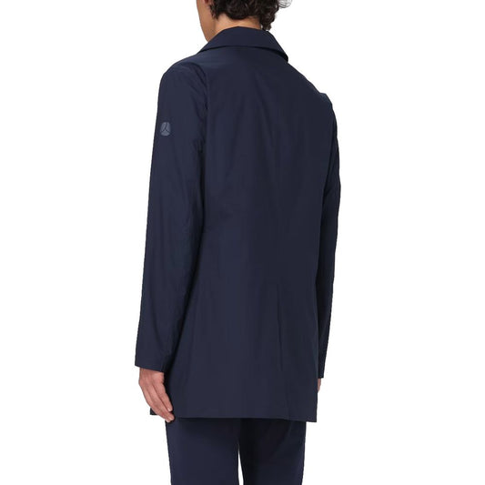 People Of Shibuya Blue Recycled Polyester Men Jacket PE-14544-IT46 | S