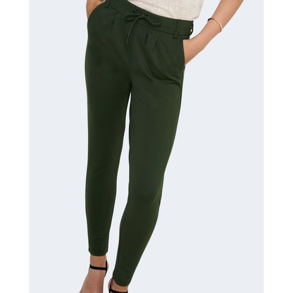 Only Green Viscose Casual Pants