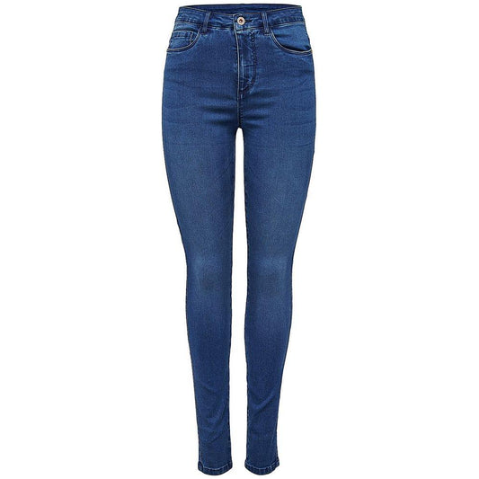 Only Light Blue Cotton Jeans & Pant