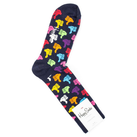 Happy Socks Black Cotton Sock