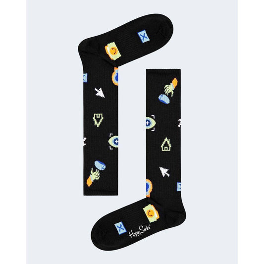 Happy Socks Black Cotton Tights & Sock