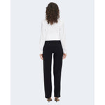 Jacqueline De Yong Black Elastane Pant JA-9124500009-S/32