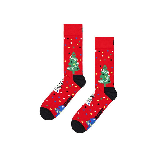 Happy Socks Red Cotton Tights & Sock