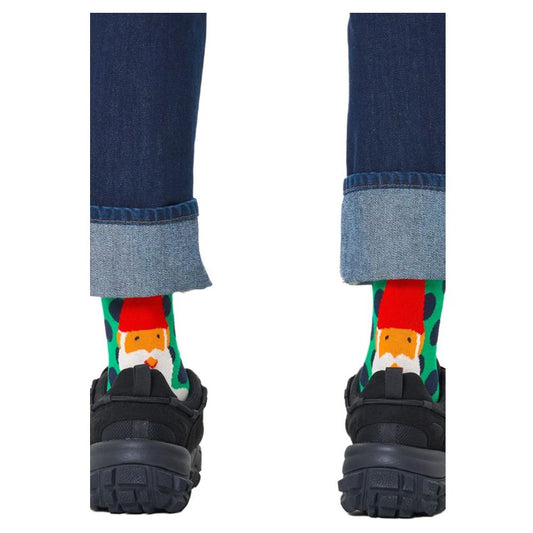 Happy Socks Green Cotton Tights & Sock