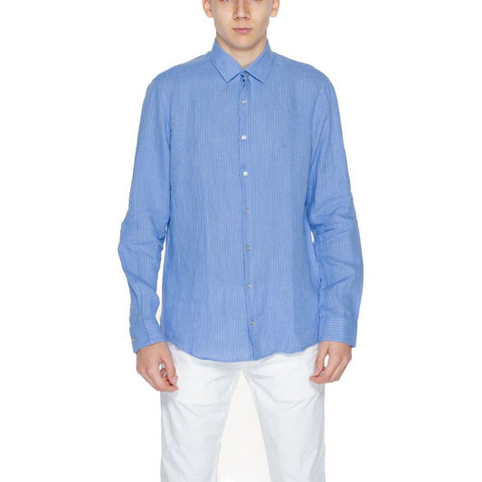 Calvin Klein Blue Linen Shirt