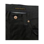 Nudie Jeans Black Cotton Men Jeans NU-24762-W30