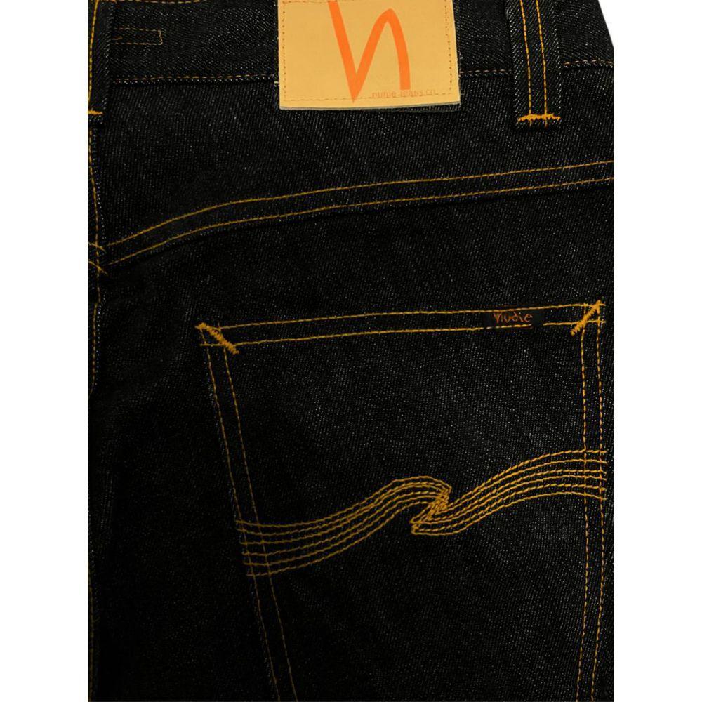 Nudie Jeans Black Cotton Men Jeans NU-24761-W27