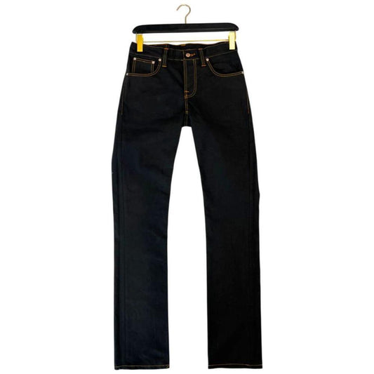Nudie Jeans Black Cotton Men's Jean NU-24760-W28