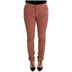 Dolce & Gabbana Pink Cotton Corduroy Skinny Jeans PAN72291-38