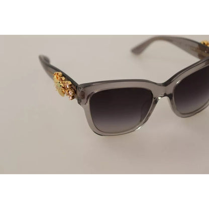 Dolce & Gabbana DG 4247-B-F Clear Embellished Crystal Acetate Sunglasses