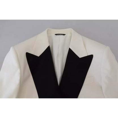Dolce & Gabbana White Double Breasted 2 Piece SICILIA Suit