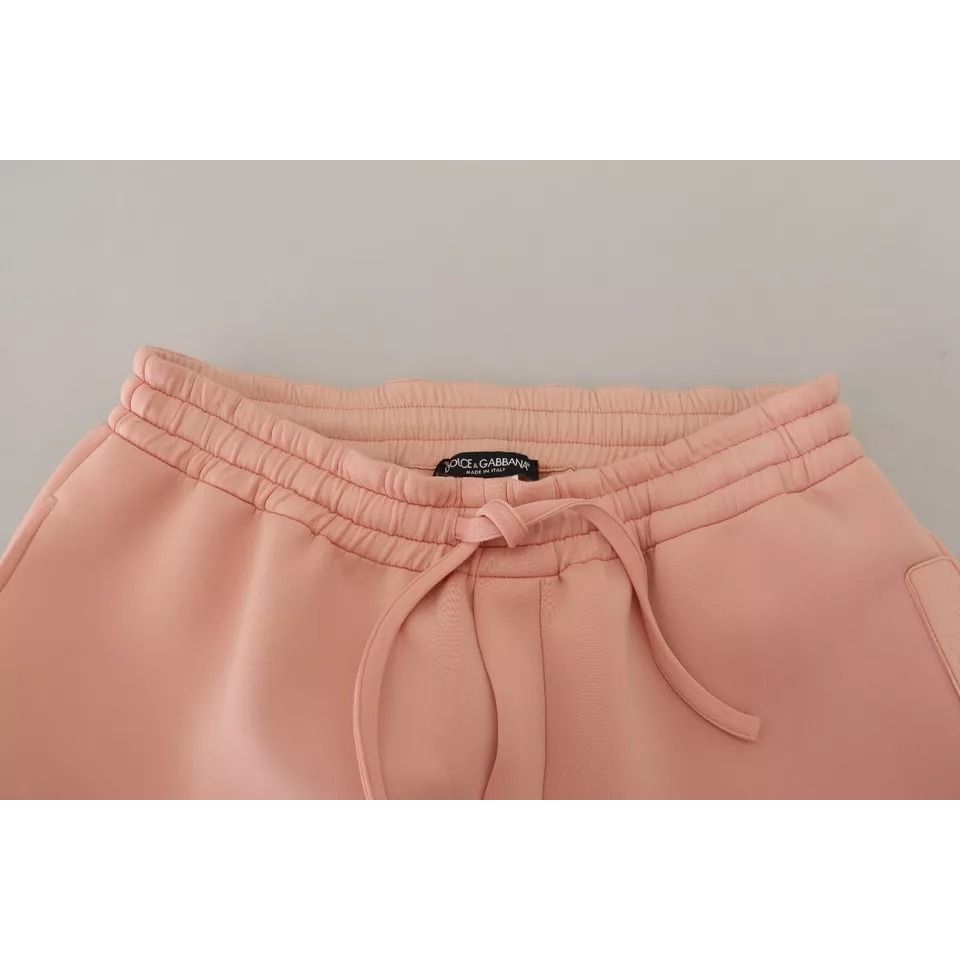 Dolce & Gabbana Pink Polyester Sweatpants Jogger Pants