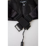 Dolce & Gabbana Black Silk Dotted Waist Tuxedo Belt Cummerbund BEL9002