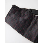 Dolce & Gabbana Black Silk Dotted Waist Tuxedo Belt Cummerbund BEL9002