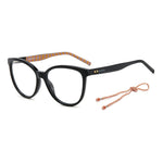 M Missoni Black Acetate Frames for women with 53/15/140 mm dimensions, featuring stylish design and durable acetate material.