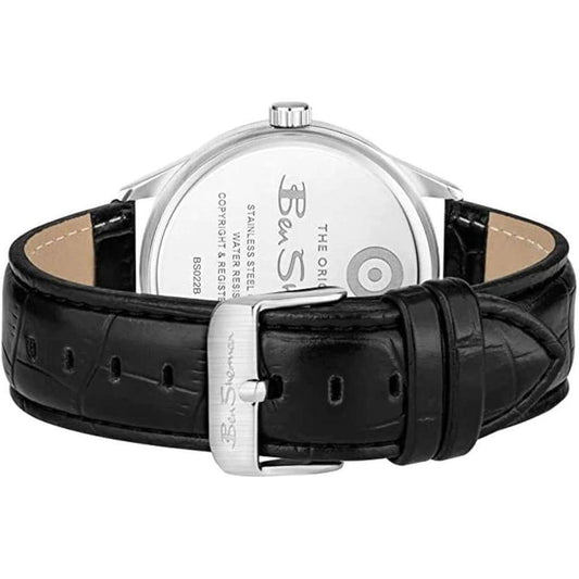 Ben Sherman Black Leather Watch BSBS022BAC