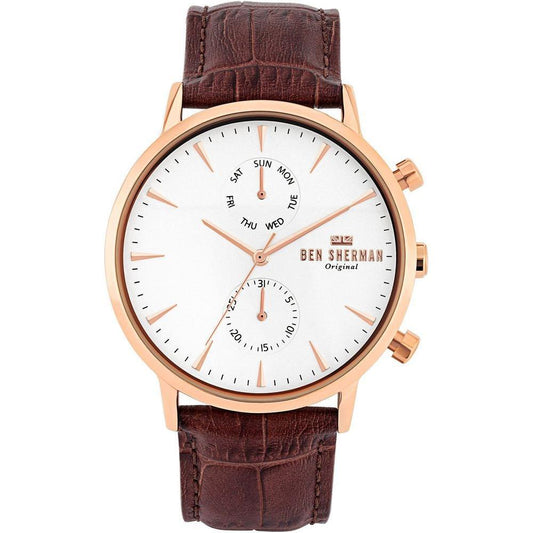 Ben Sherman Brown Leather Watch BSWB041TRGAC