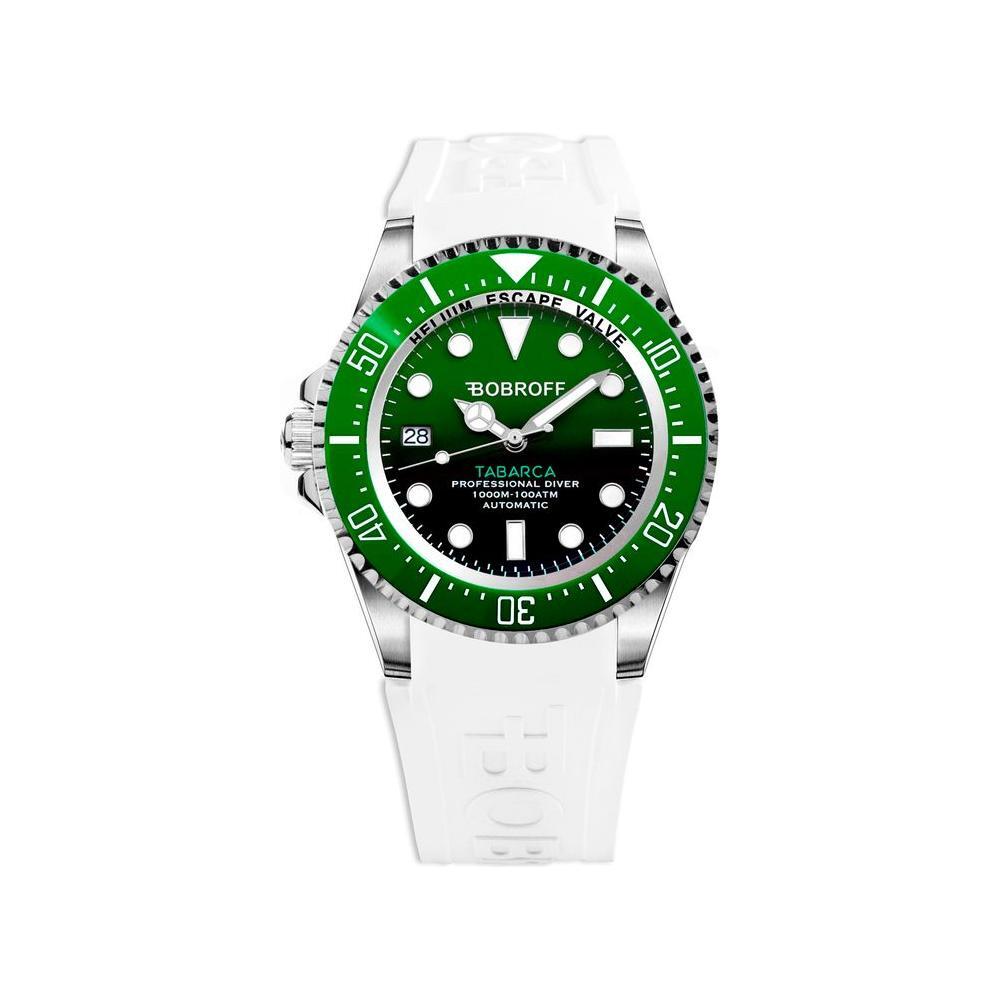Bobroff White Rubber Sport Watch