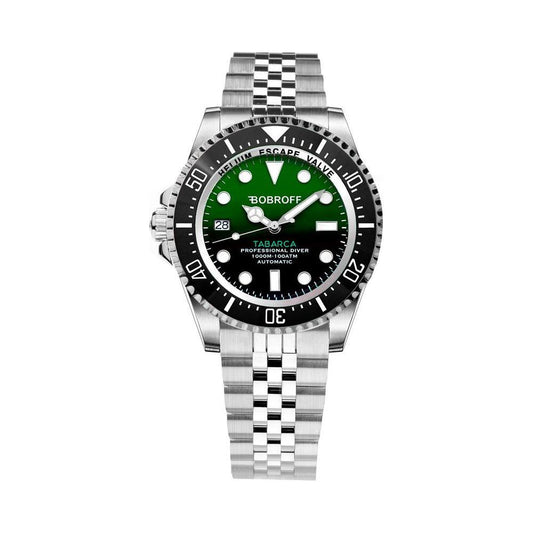 Bobroff Silver Stainless Steel Sport Watch