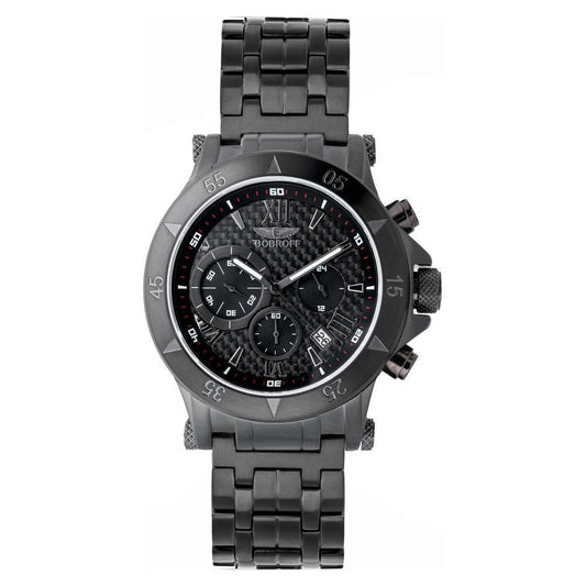 Bobroff Black Stainless Steel Watch BOBF1001M21MAC