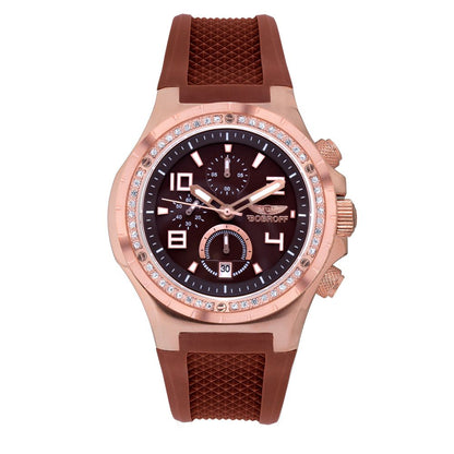 Bobroff Brown Rubber Dress Watch
