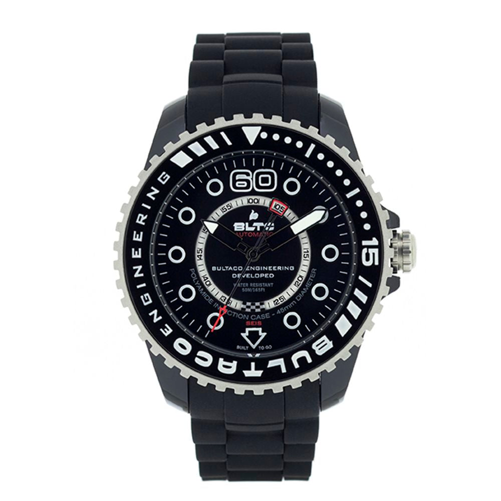 Bultaco Black Synthetic Watch BUBLPB45ACB1AC
