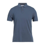 Alpha Studio Blue Cotton Polo Shirt AL-14578-IT48 | M