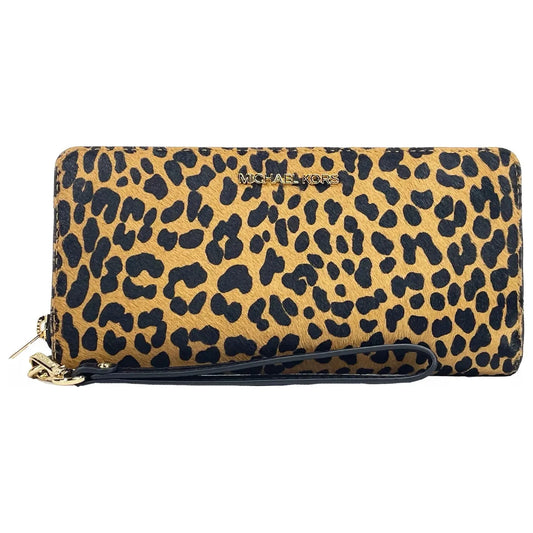Michael Kors Jet Set Animal Print Continental Wristlet Wallet 78420