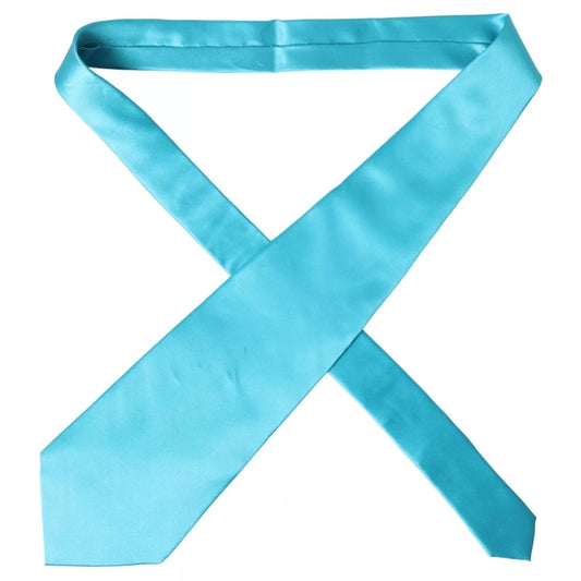 Dolce & Gabbana Light Blue 100% Silk Wide Mens Necktie KRA3248